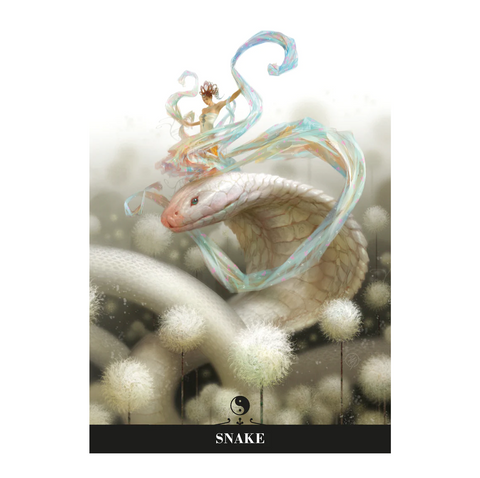 Chinese Astrology Oracle Cards Deck 24-Card Set by Lo Scarabeo