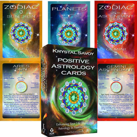 Positive Astrology Cards Krystal Savoy Esoteric Fortune Telling Agm 1067030777