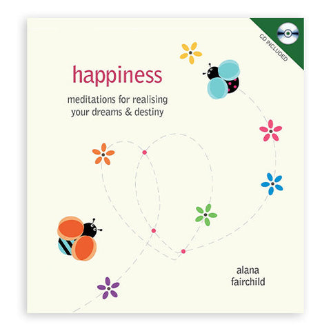 Happiness Meditations Book & CD Guided Relaxation by Blue Angel