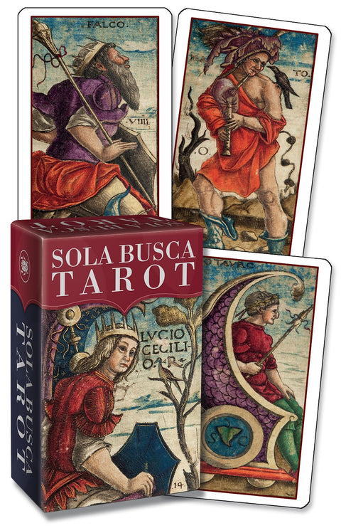 Sola Busca Tarot Mini Cards Deck Esoteric Historic Renaissance Lo Scarabeo