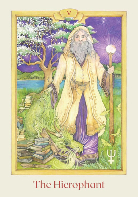 Celtic Elemental Tarot Deck 78 Cards & Guidebook by Findhorn Press