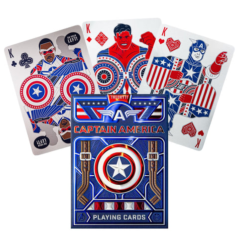 Captain America Playing Cards Deck by Theory11 Poker Magic Collectible