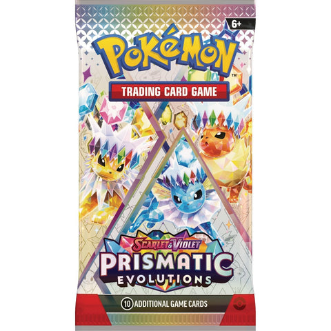 Pokemon TCG Scarlet & Violet Prismatic Evolutions Bundle (6x Booster Packs)