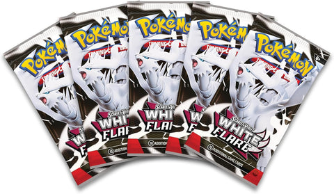 Pokemon TCG Scarlet & Violet White Flare Binder Set with 5 Boosters EN
