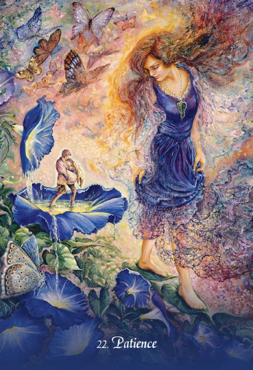 Gratitude Oracle Cards Deck by Angela Hartfield & Josephine Wall Blue Angel