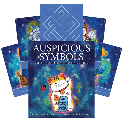 Auspicious Symbols Oracle Deck & Guidebook for Luck, Healing | US Games