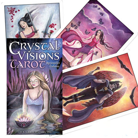 Crystal Visions Tarot Deck by Jennifer Galasso 78 Cards US Games
