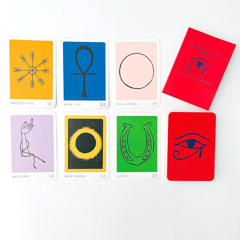 Sacred Symbols Oracle Cards 50-Card Divination Deck & Guidebook Sterling
