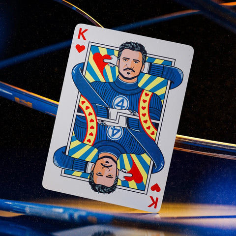 Marvel Fantastic Four Playing Cards by Theory11 Blue Poker Deck