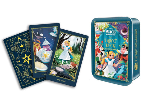 Disney Alice in Wonderland Tiny Tarot Deck & Guidebook Tin Insight Editions