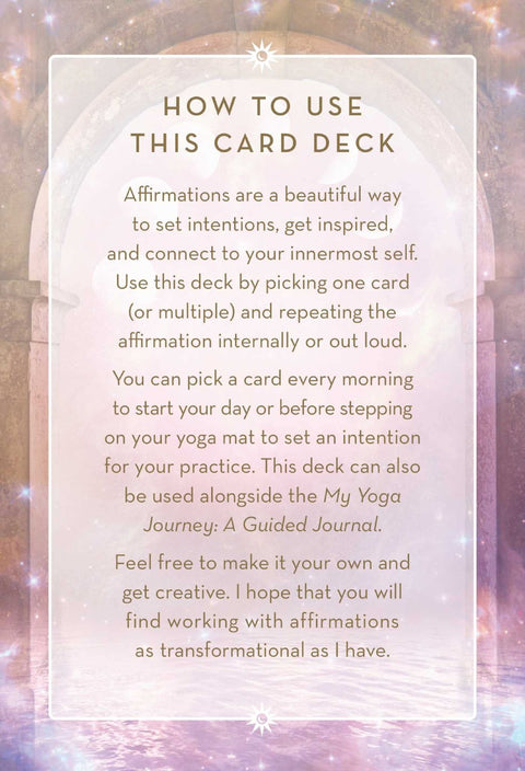I Radiate Joy Daily Affirmation Cards Deck Yoga Spirit Insight Editions