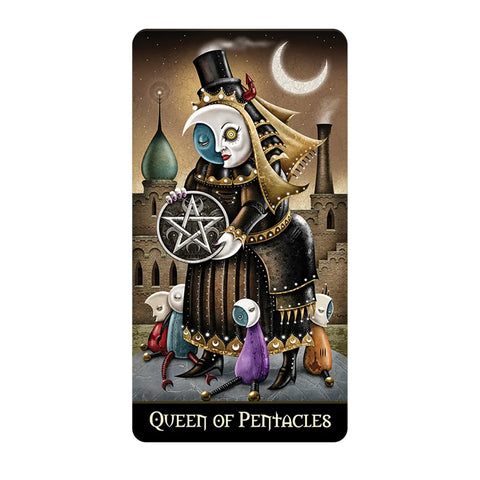 Deviant Moon Tarot Mini Borderless Deck by US Games, 78 Cards