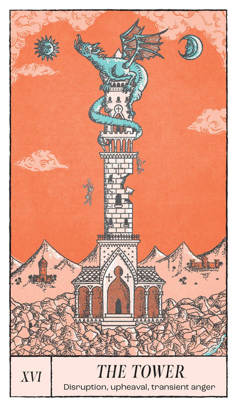 Crossed Destinies Tarot Deck 78-Card Marseille Style + Guidebook Rockpool