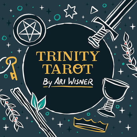 Trinity Tarot Self-Discovery Cards Deck & Guidebook Sheet By Ari Wisner