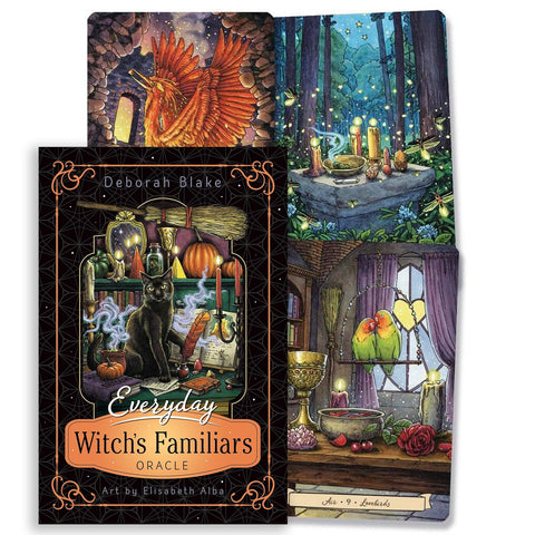 Everyday Witch's Familiars Oracle Deck Kit by Llewellyn 40 Cards