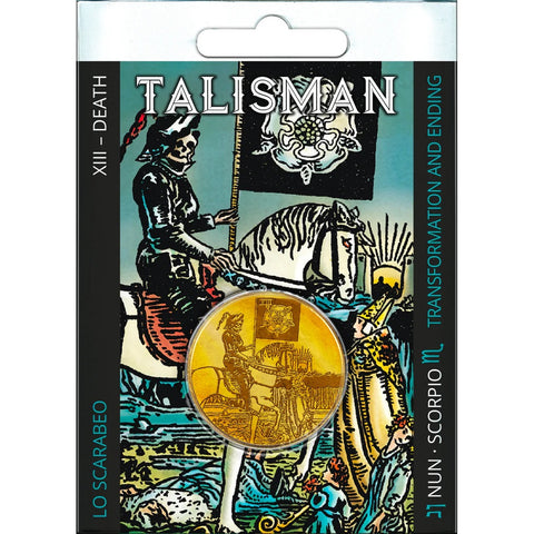 Death Tarot Talisman Coin – Lo Scarabeo, Nordic Gold, Nickel-Free, 31mm