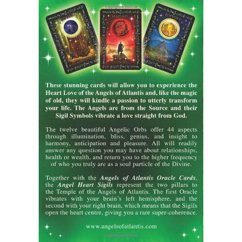 Angel Heart Sigils Oracle Cards Deck by Findhorn Press Atlantis Archangels