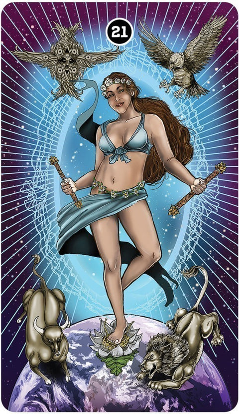 Global Fusion Intuitive Tarot Deck & Guidebook by Wayne Rodney US Games