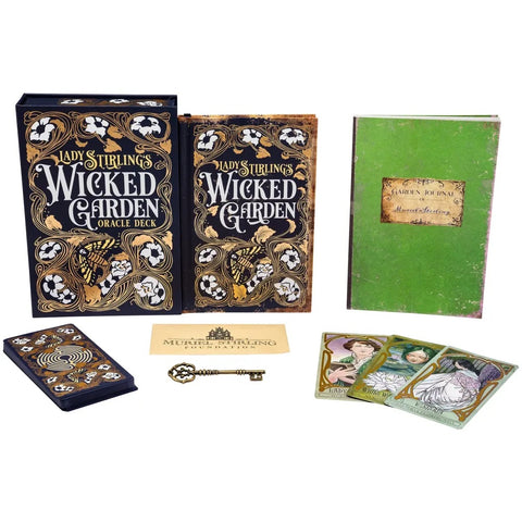 Lady Stirling's Wicked Garden Oracle Deck 32 Cards & Guidebook Gold Foil