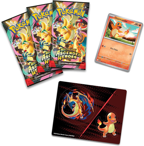 Pokemon Ascended Heroes Tech Sticker Blister with Charmander Promo
