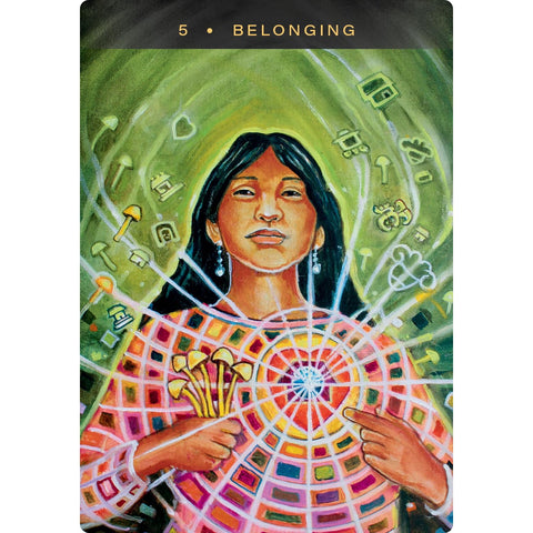 Sacred Mushroom Oracle Cards 44-Card Deck & Guidebook by Hay House