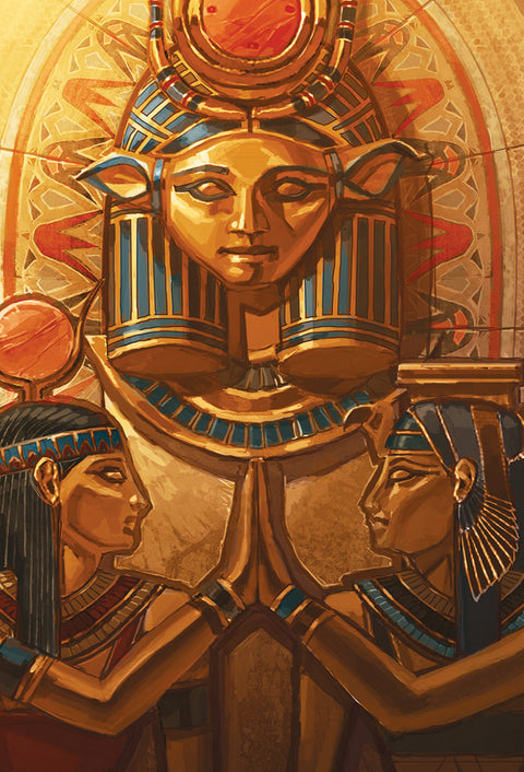 Pocket Isis Oracle Cards 44-Card Deck Alana Fairchild Blue Angel