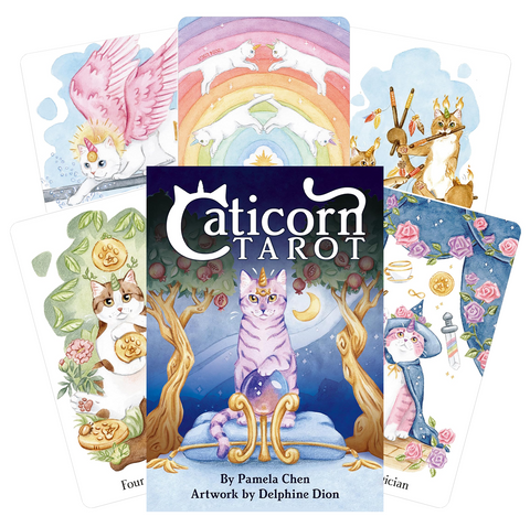 Caticorn Tarot Cards Deck & Guidebook US Games Systems By Pamela Chen Crn78