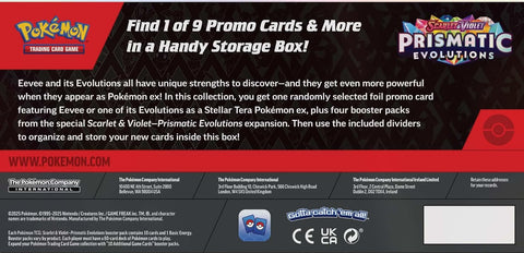 Pokemon TCG Prismatic Evolutions Surprise Box Eevee ex + 4 Boosters