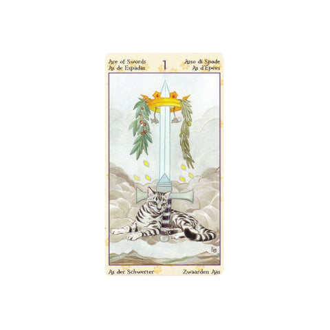 Tarot of Pagan Cats Mini Tarot Deck 78 Cards Lo Scarabeo New Sealed