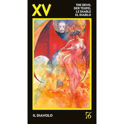 Manara Erotic Mini Tarot Cards Deck Lo Scarabeo Milo Manara Full Deck Italy NEW