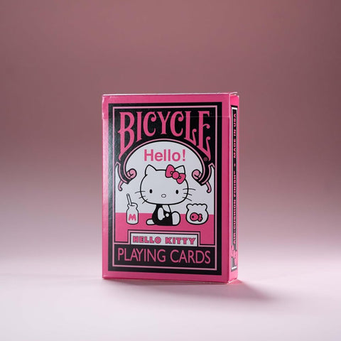 Bicycle Hello Kitty Black Pink Poker Playing Cards Deck Standard 52-Card