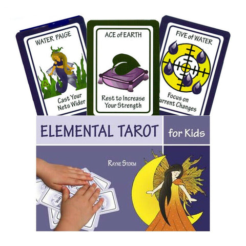 Elemental Tarot For Kids Cards & Book Set Schiffer Publishing Rayne Storm NEW