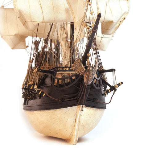 OCCRE Black Swan Pirate Ship Wooden Model Kit 1:75 with Sails