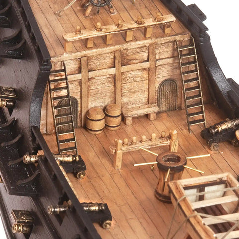 OCCRE Black Swan Pirate Ship Wooden Model Kit 1:75 with Sails