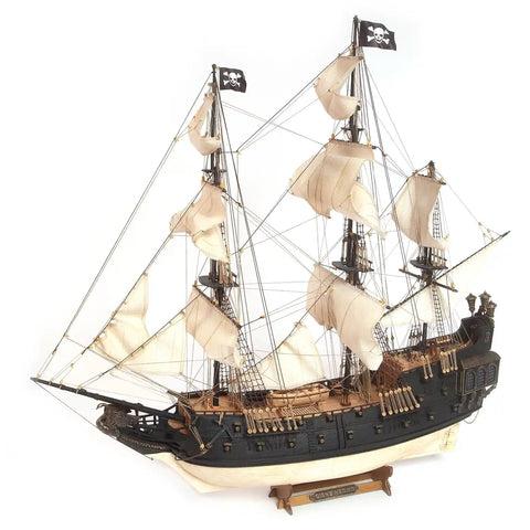 OCCRE Black Swan Pirate Ship Wooden Model Kit 1:75 with Sails