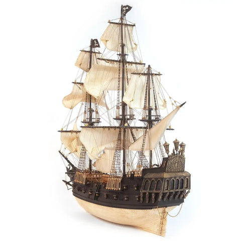 OCCRE Black Swan Pirate Ship Wooden Model Kit 1:75 with Sails