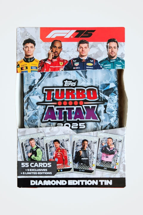 Topps F1 Turbo Attax 2025: Diamond Mega Tin 66 Cards/6 Limited Edition