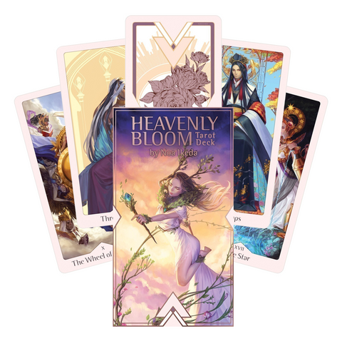 Heavenly Bloom Tarot Deck Noa Ikeda US Games Rose Gold with Guidebook