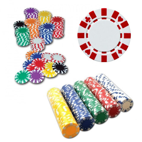 50x STAR Red Poker Chips Set Professional Casino Game Tokens