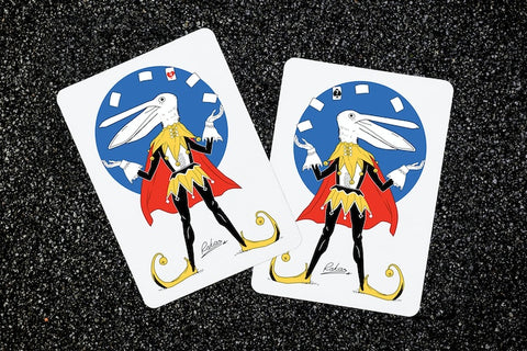 Pelican Playing Cards by Rokas Magic USPCC Black Luxury Foil Tuck Box