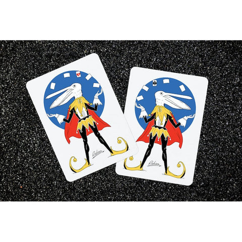 Pelican Playing Cards by Rokas Magic USPCC Black Luxury Foil Tuck Box