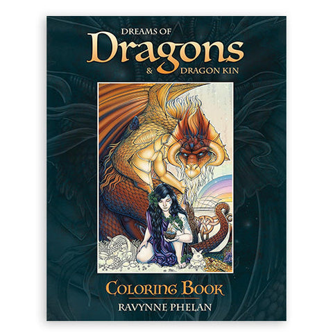 Dreams of Dragons & Dragon Kin Adult Coloring Book by Blue Angel