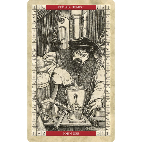 John Dee Oracle Card Deck & Guidebook by Schiffer Red Feather