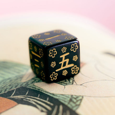 Japanese Deep Night Firefly Dice Set Role Playing Games Q-Workshop Dnd Kanji NEW