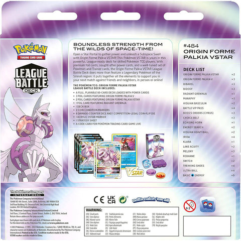 Pokémon TCG: Origin Forme Palkia Vstar League Battle Deck EN