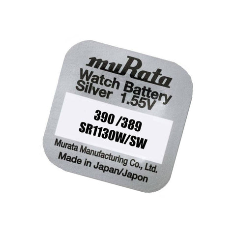 Murata 389 390 (SR1130) Silver Oxide Battery 1 pc.