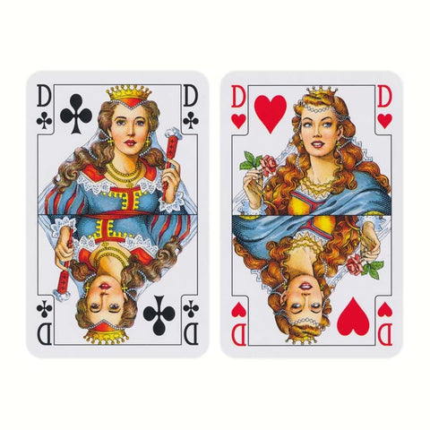 PIATNIK Bridge Poker Whist Playing Cards 55-Card Deck Green/Brown