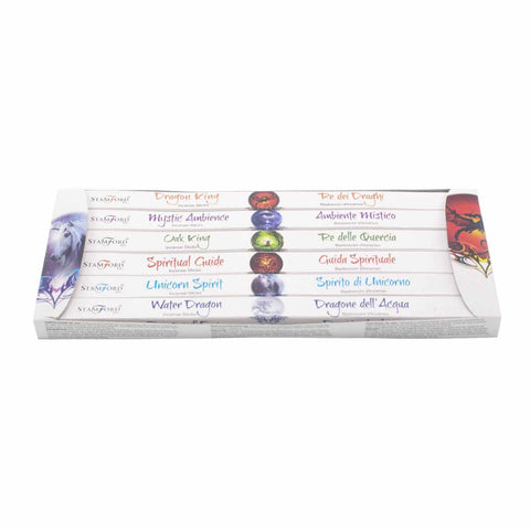 Stamford Incense Sticks Gift Set, Spiritual Variety, 6 Scents, 48 Sticks
