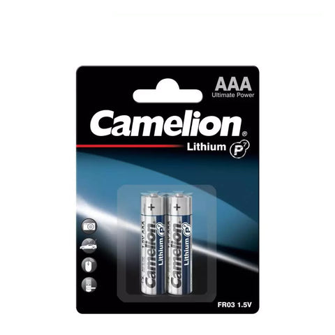 2 Camelion Aaa Lithium Ultimate Power Batteries Fr03 L92 1.5V 2Bl Exp 2030 NEW