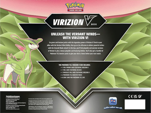 Pokemon TCG Virizion V Box Sword & Shield - 4 Booster Packs English Sealed